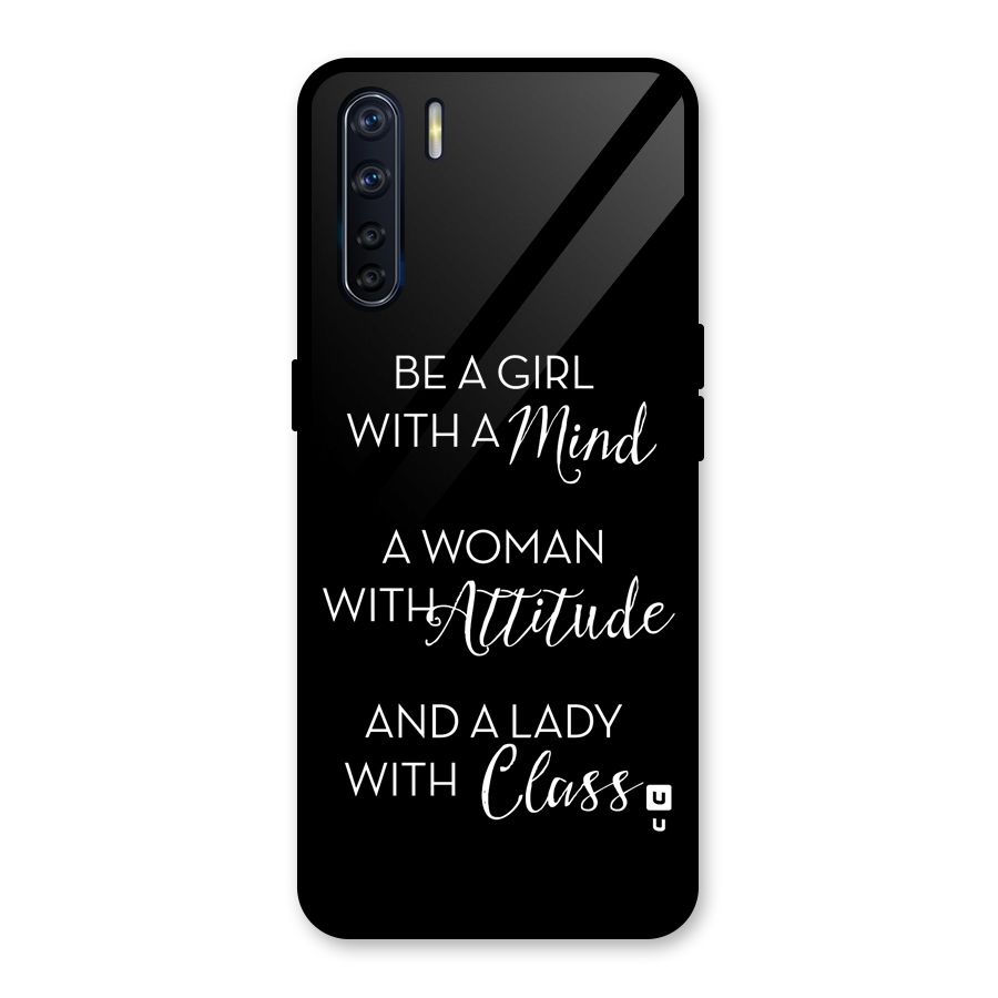The-Mindset Glass Back Case for Oppo F15