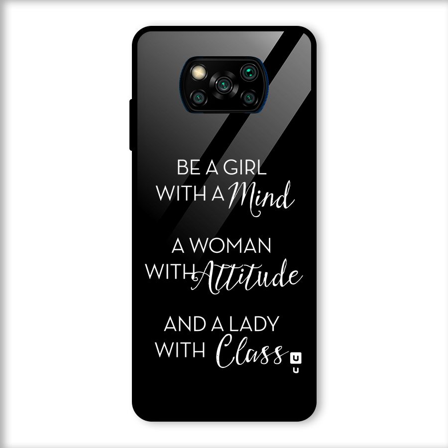 The-Mindset Glass Back Case for Poco X3