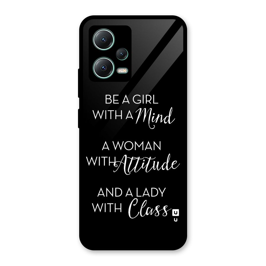 The-Mindset Glass Back Case for Poco X5