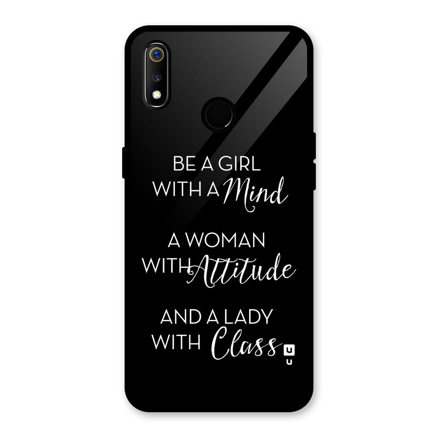 The-Mindset Glass Back Case for Realme 3i