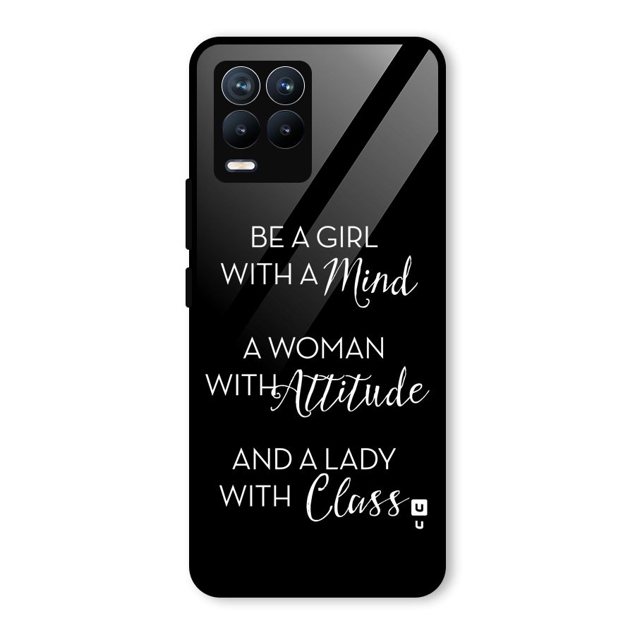 The-Mindset Glass Back Case for Realme 8