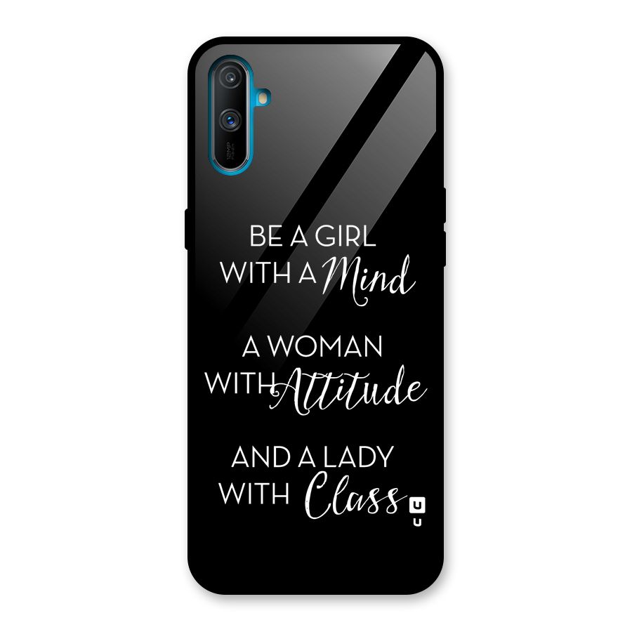 The-Mindset Glass Back Case for Realme C3