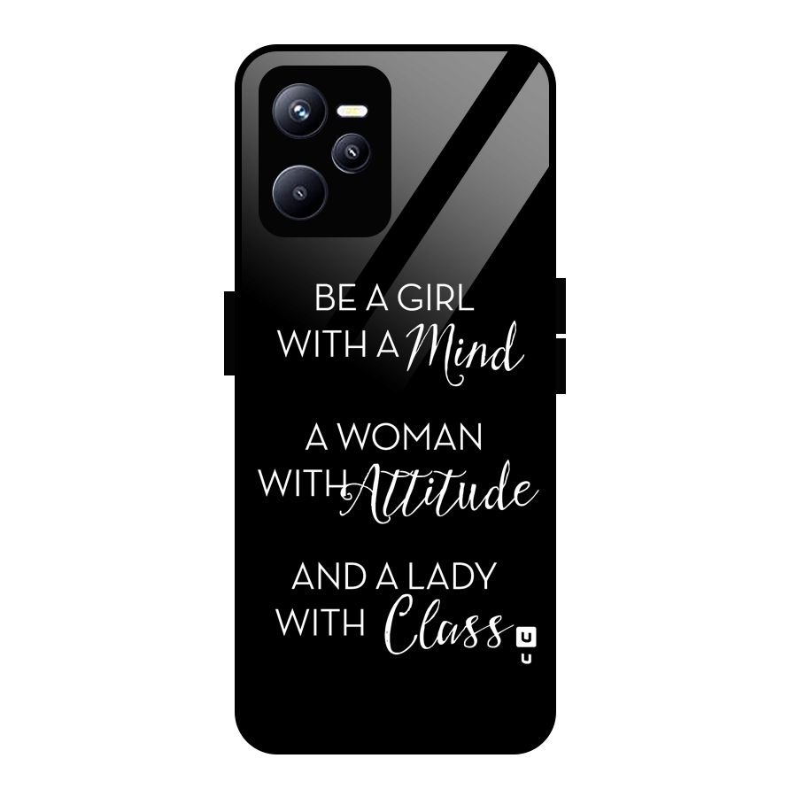 The-Mindset Glass Back Case for Realme C35