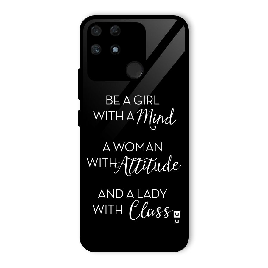 The-Mindset Glass Back Case for Realme Narzo 50A
