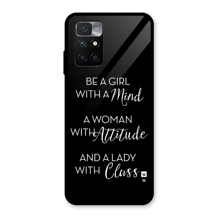 The-Mindset Glass Back Case for Redmi 10 Prime