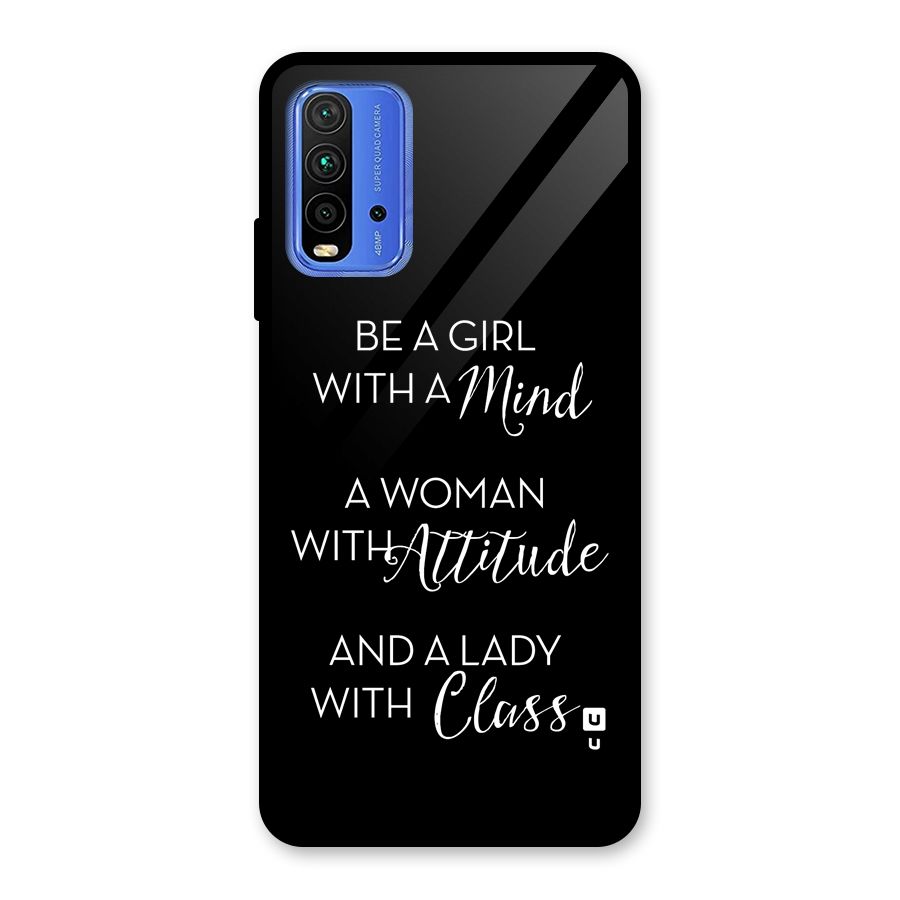 The-Mindset Glass Back Case for Redmi 9 Power