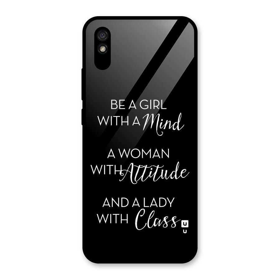 The-Mindset Glass Back Case for Redmi 9i