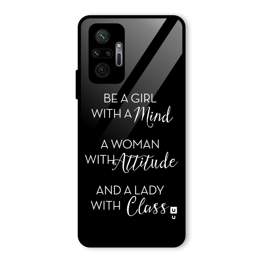 The-Mindset Glass Back Case for Redmi Note 10 Pro Max