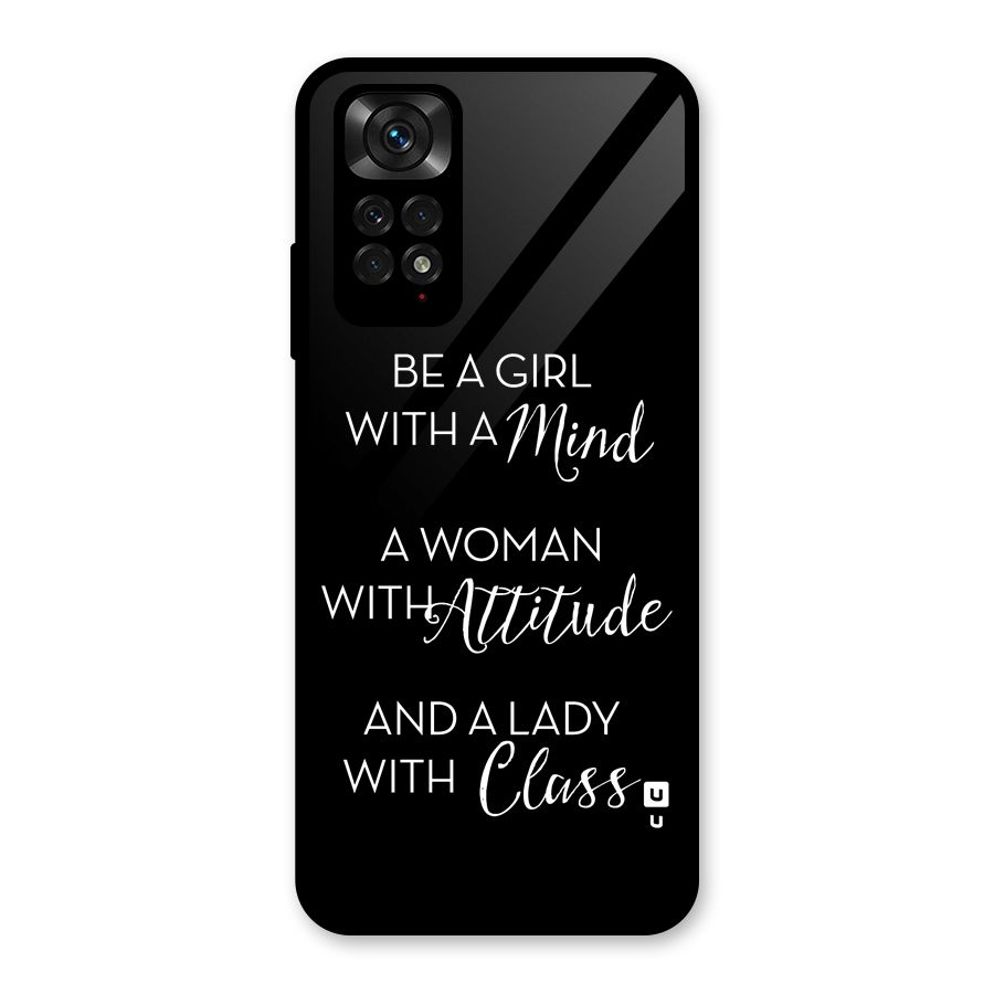 The-Mindset Glass Back Case for Redmi Note 11