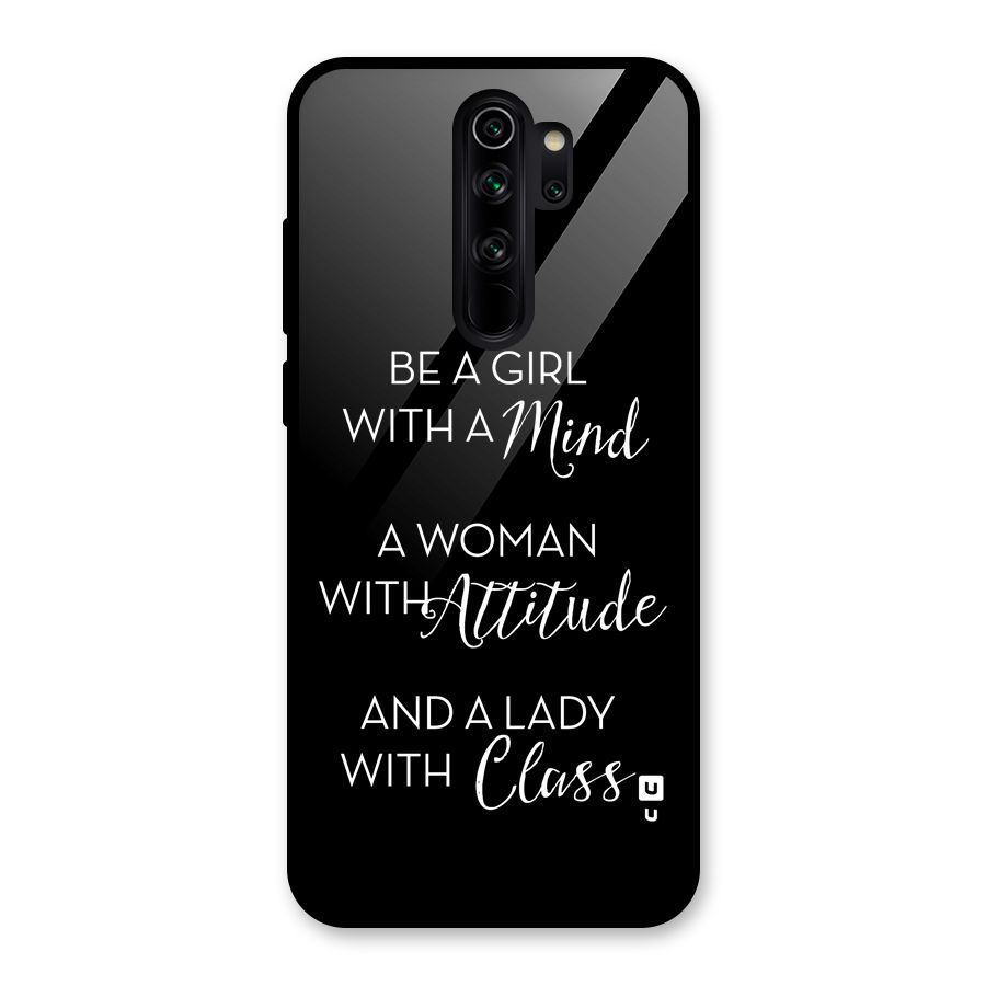 The-Mindset Glass Back Case for Redmi Note 8 Pro