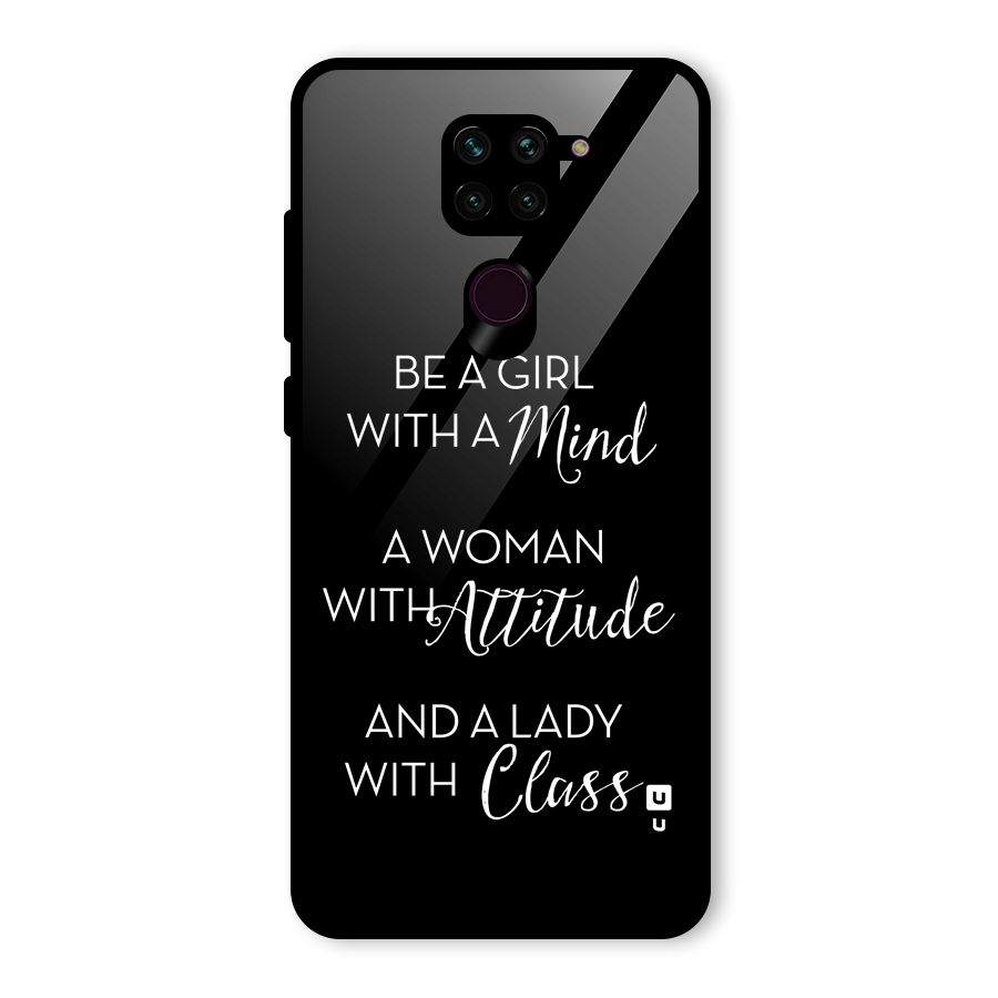 The-Mindset Glass Back Case for Redmi Note 9