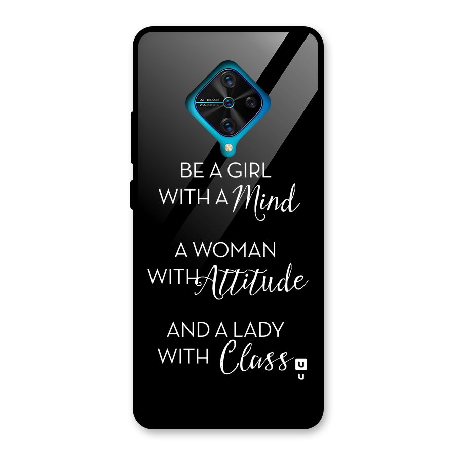 The-Mindset Glass Back Case for Vivo S1 Pro