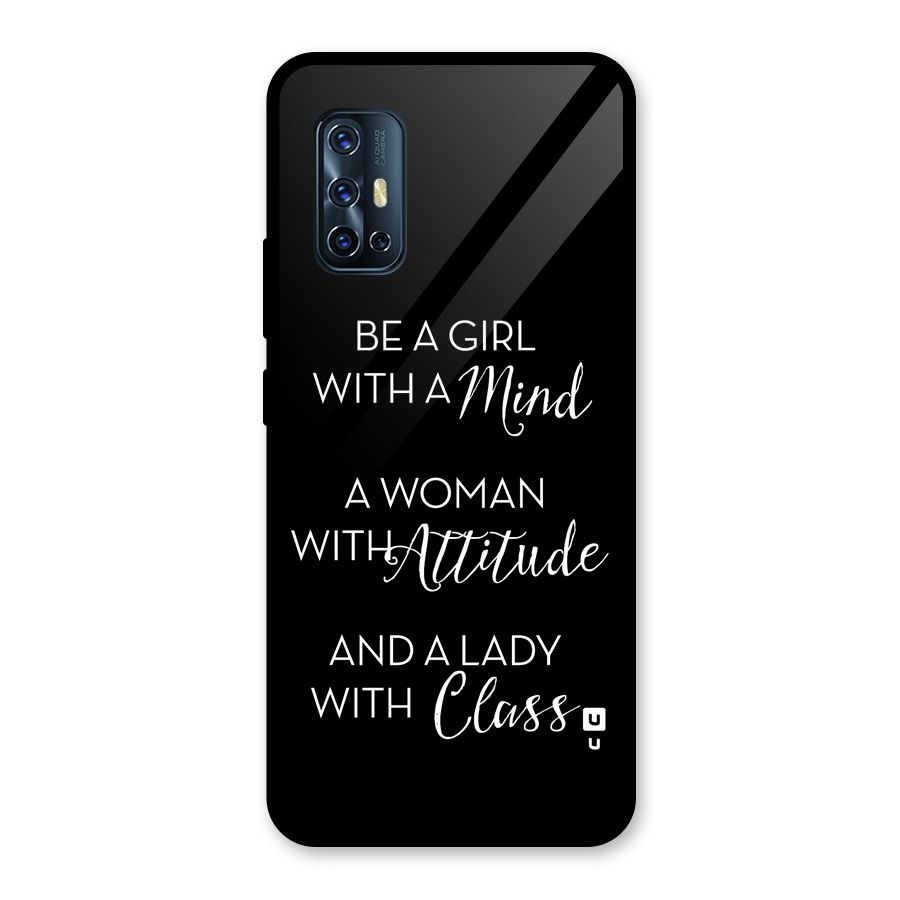 The-Mindset Glass Back Case for Vivo V17