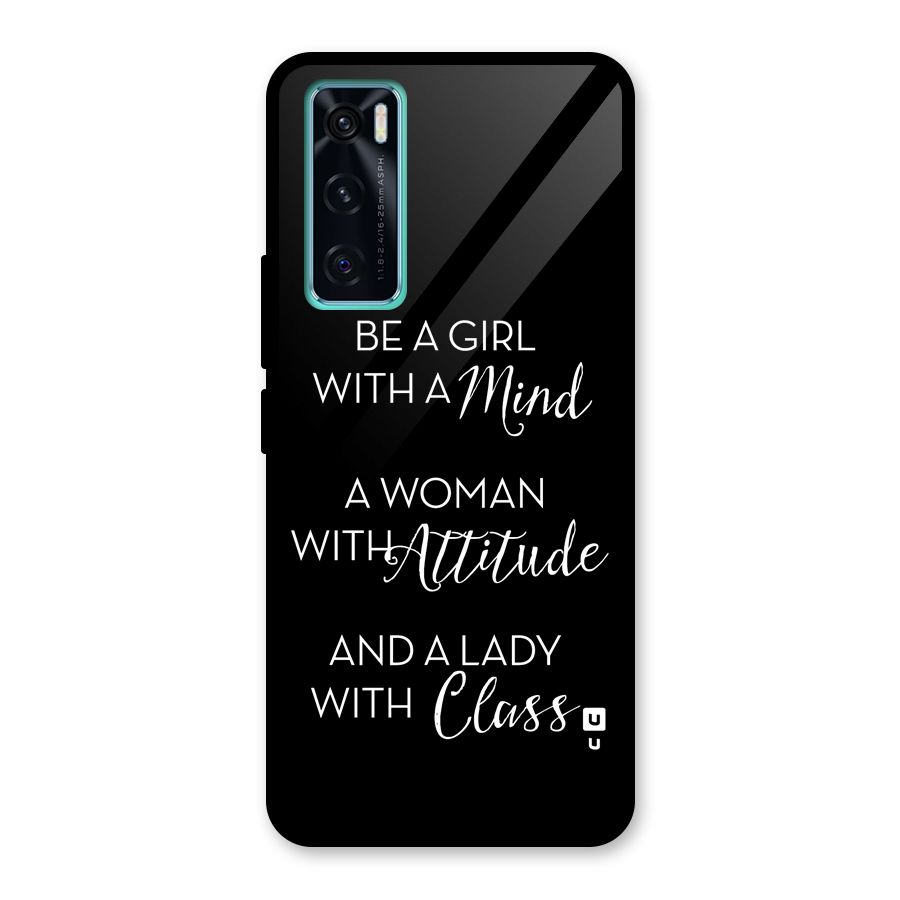 The-Mindset Glass Back Case for Vivo V20 SE