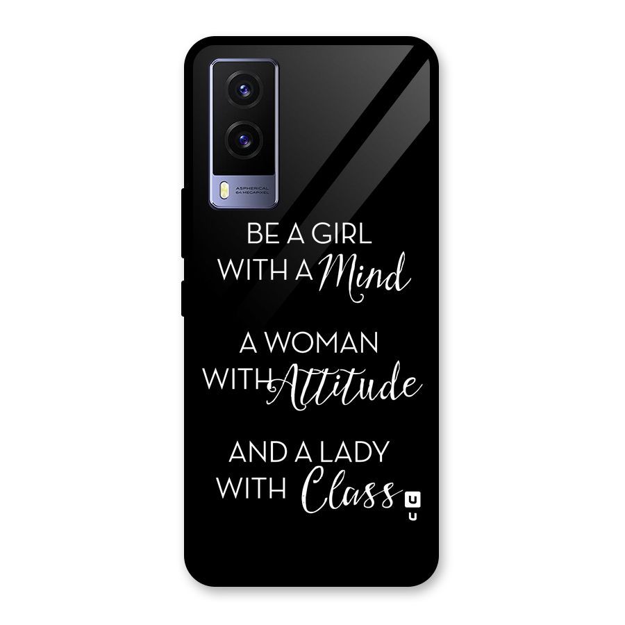 The-Mindset Glass Back Case for Vivo V21e 5G
