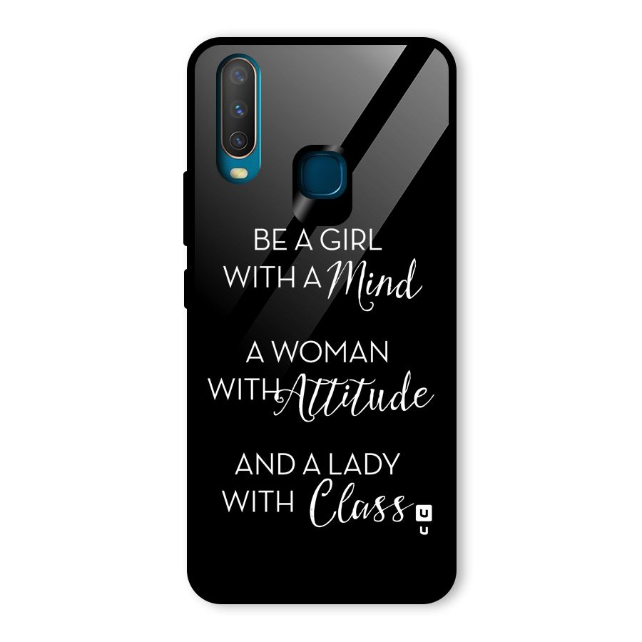 The-Mindset Glass Back Case for Vivo Y12