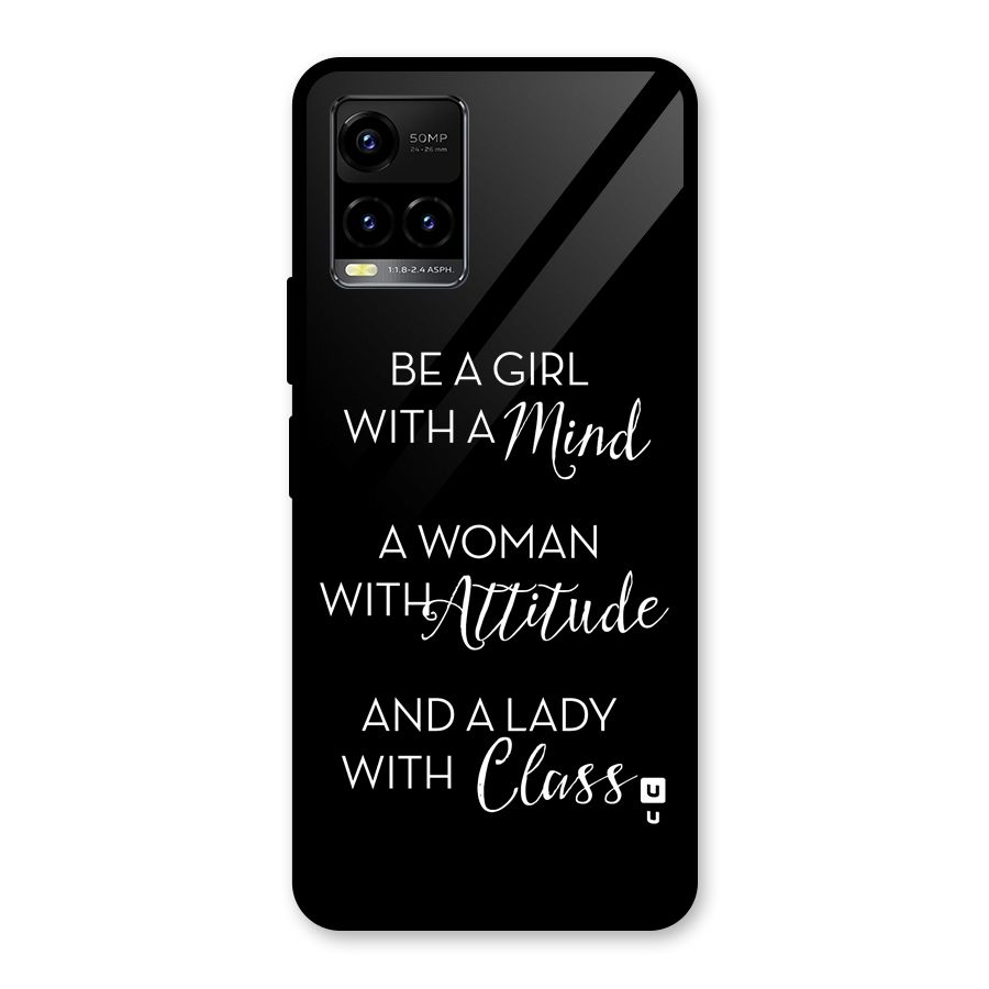 The-Mindset Glass Back Case for Vivo Y21A