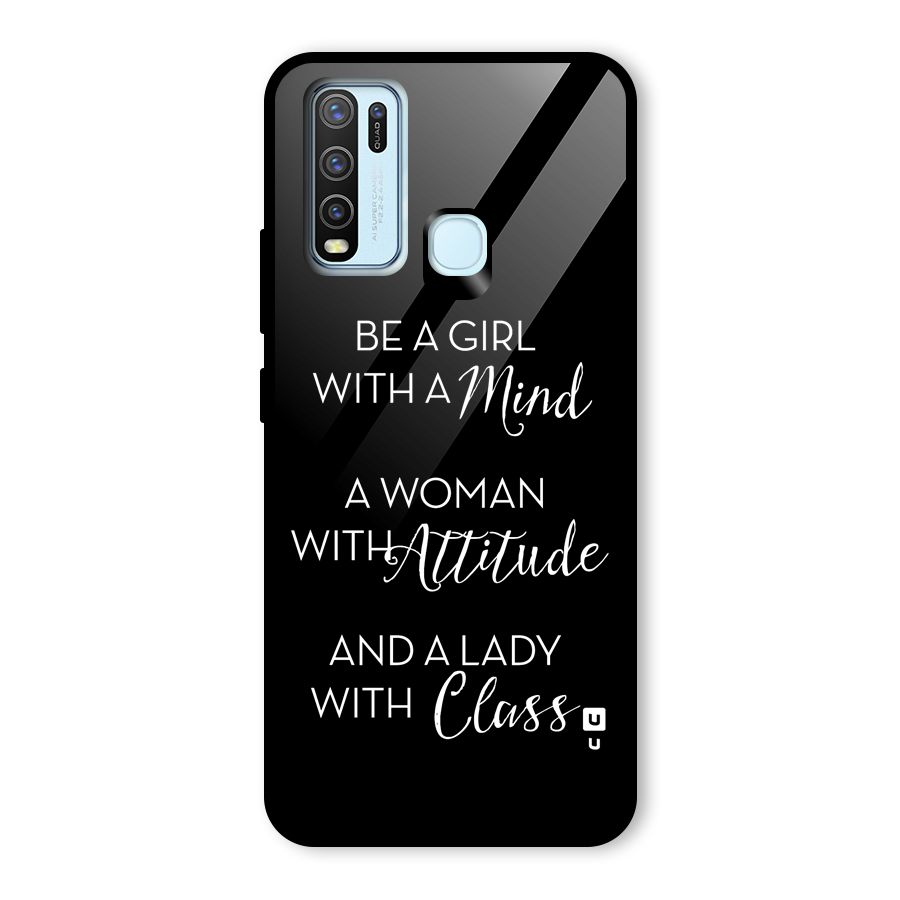 The-Mindset Glass Back Case for Vivo Y30