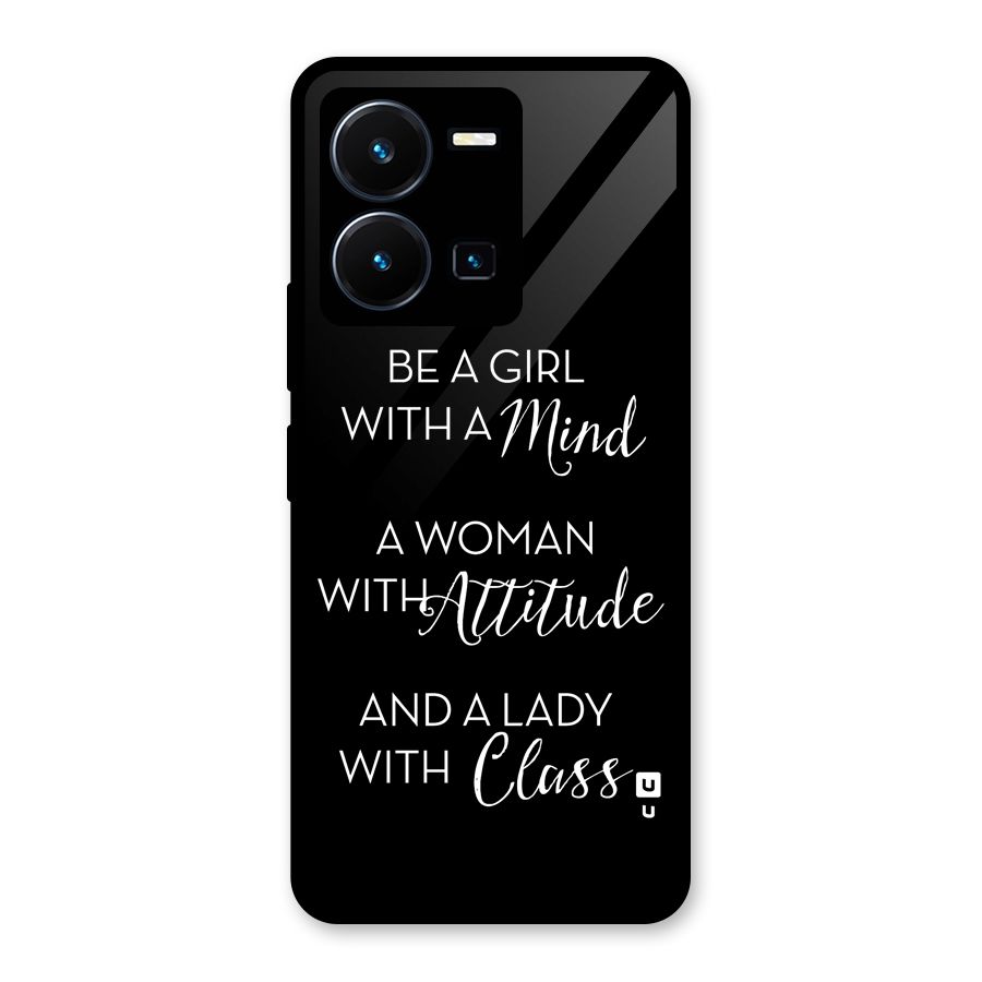 The-Mindset Glass Back Case for Vivo Y35
