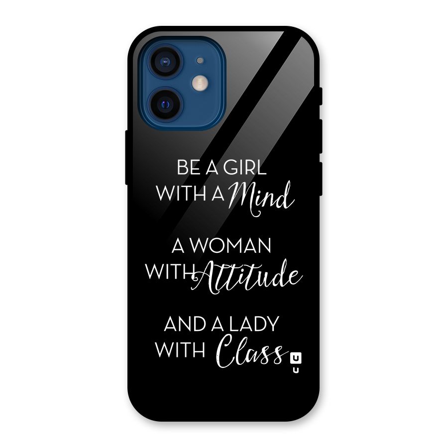 The-Mindset Glass Back Case for iPhone 12 Mini