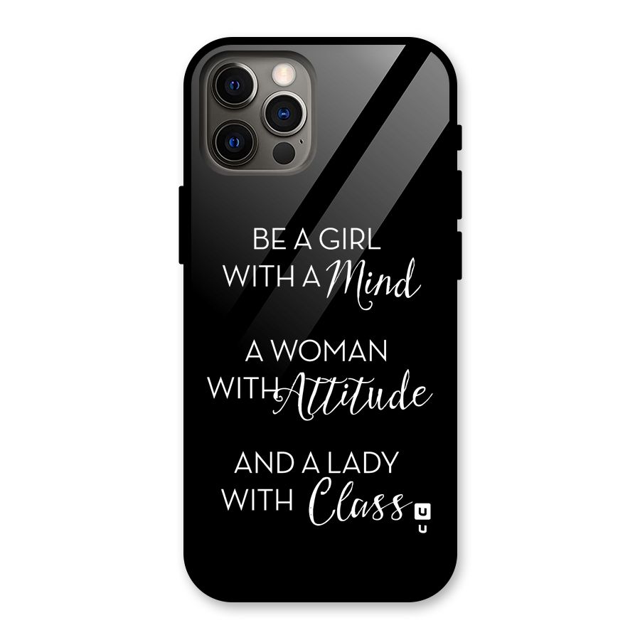 The-Mindset Glass Back Case for iPhone 12 Pro