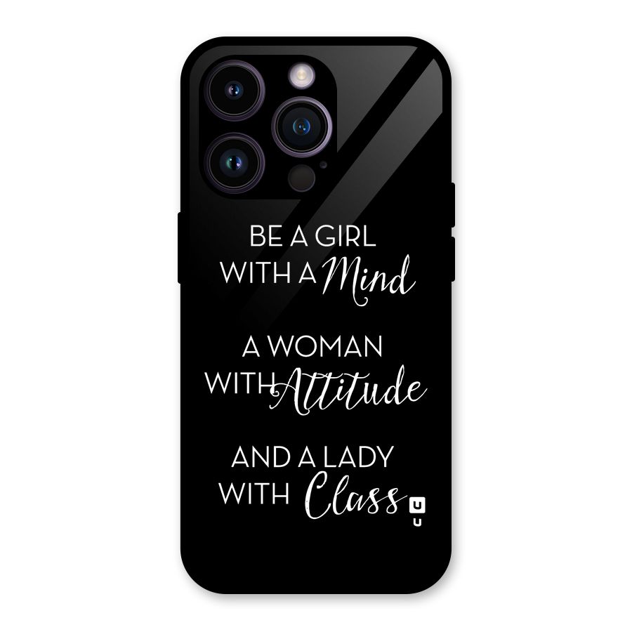 The-Mindset Glass Back Case for iPhone 14 Pro