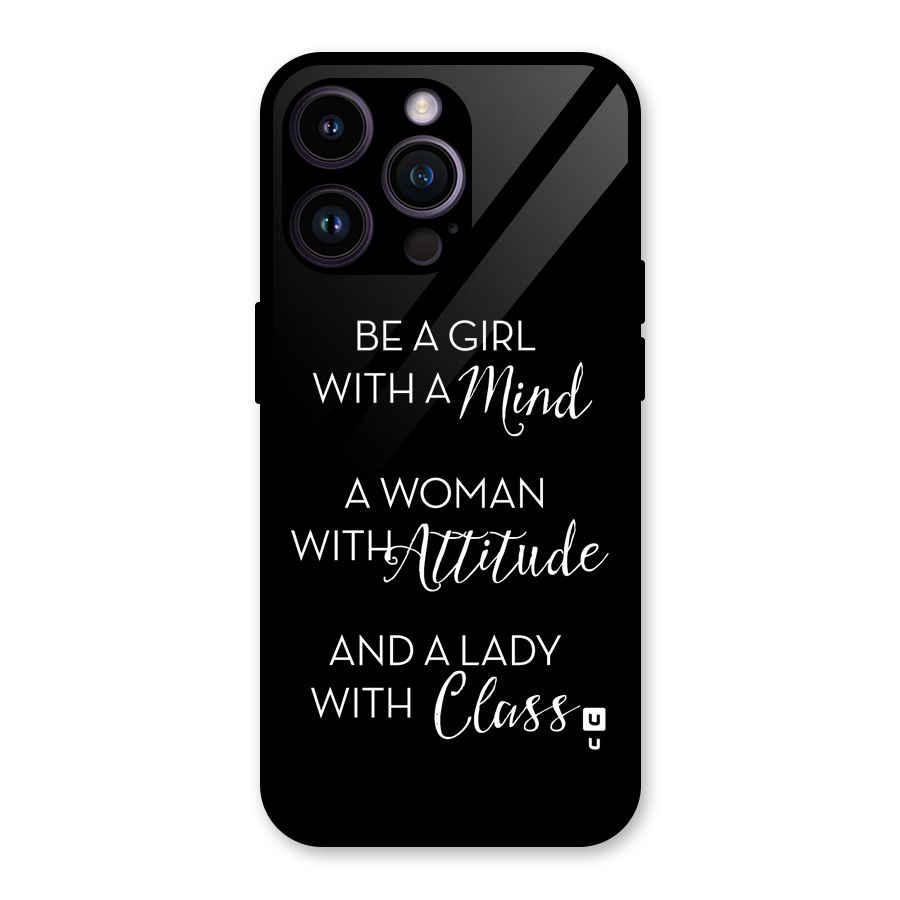 The-Mindset Glass Back Case for iPhone 14 Pro Max