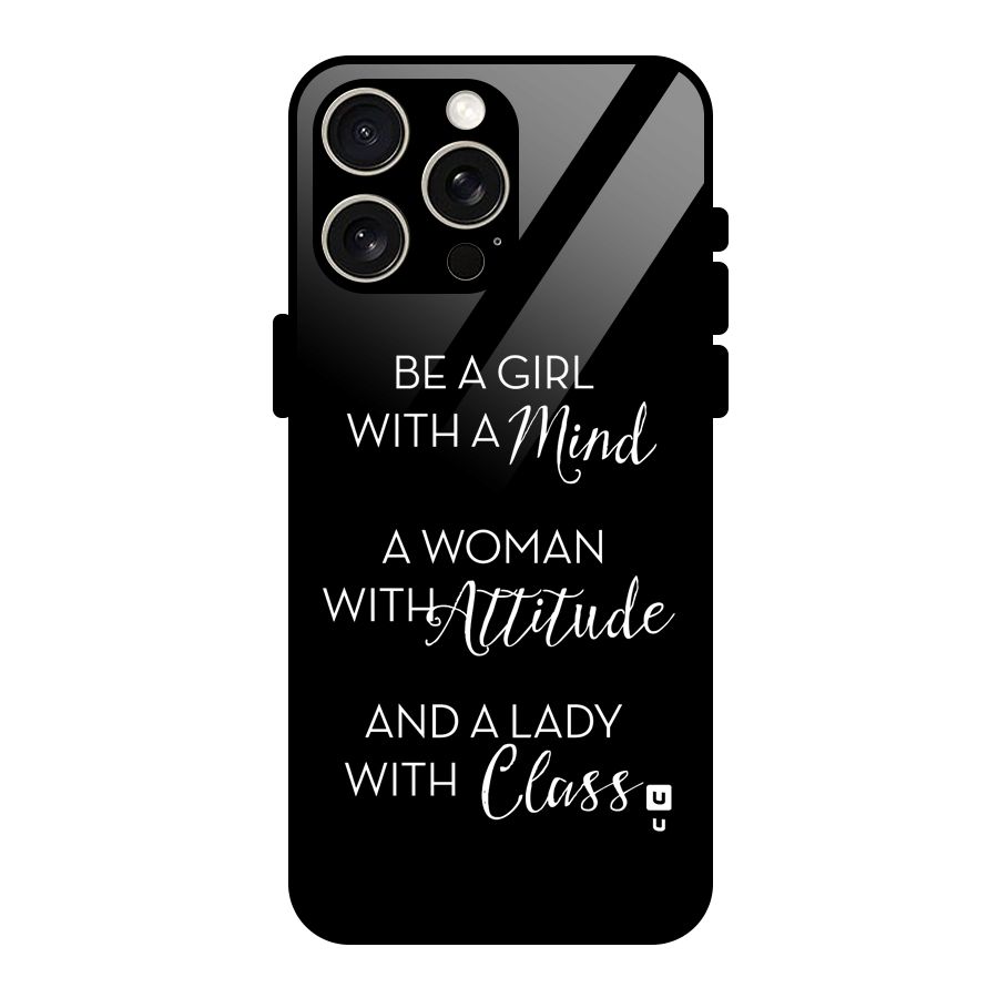 The-Mindset Glass Back Case for iPhone 15 Pro Max