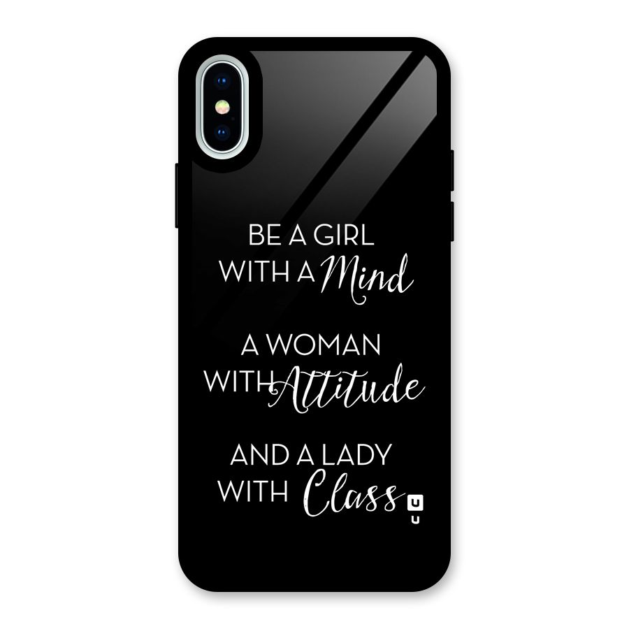 The-Mindset Glass Back Case for iPhone X