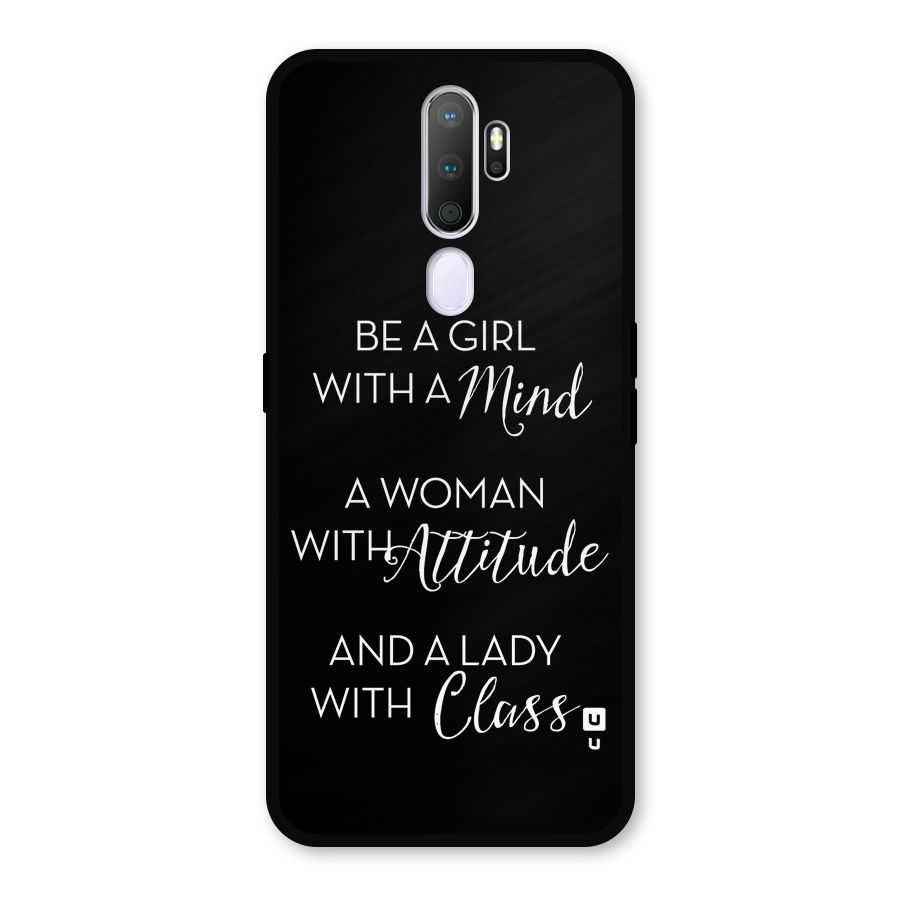 The-Mindset Metal Back Case for Oppo A5 (2020)