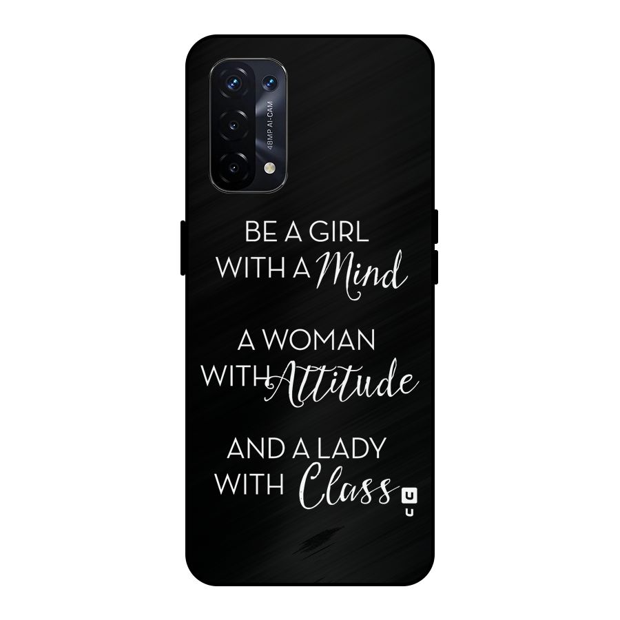 The-Mindset Metal Back Case for Oppo A74 5G
