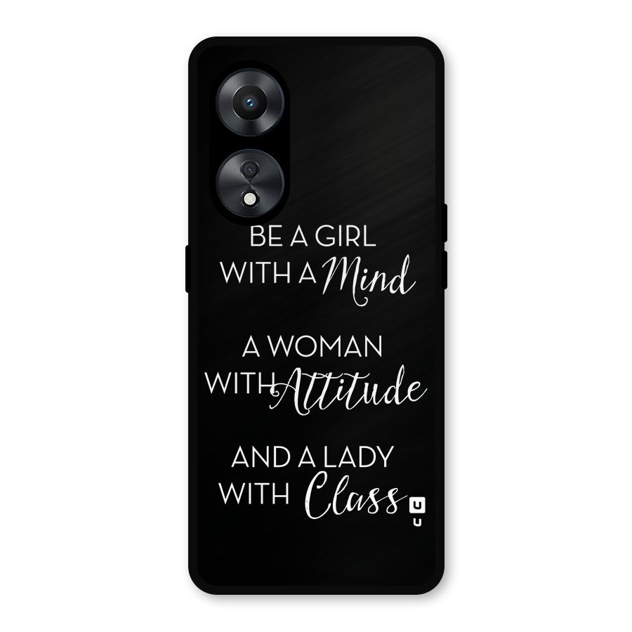 The-Mindset Metal Back Case for Oppo A78