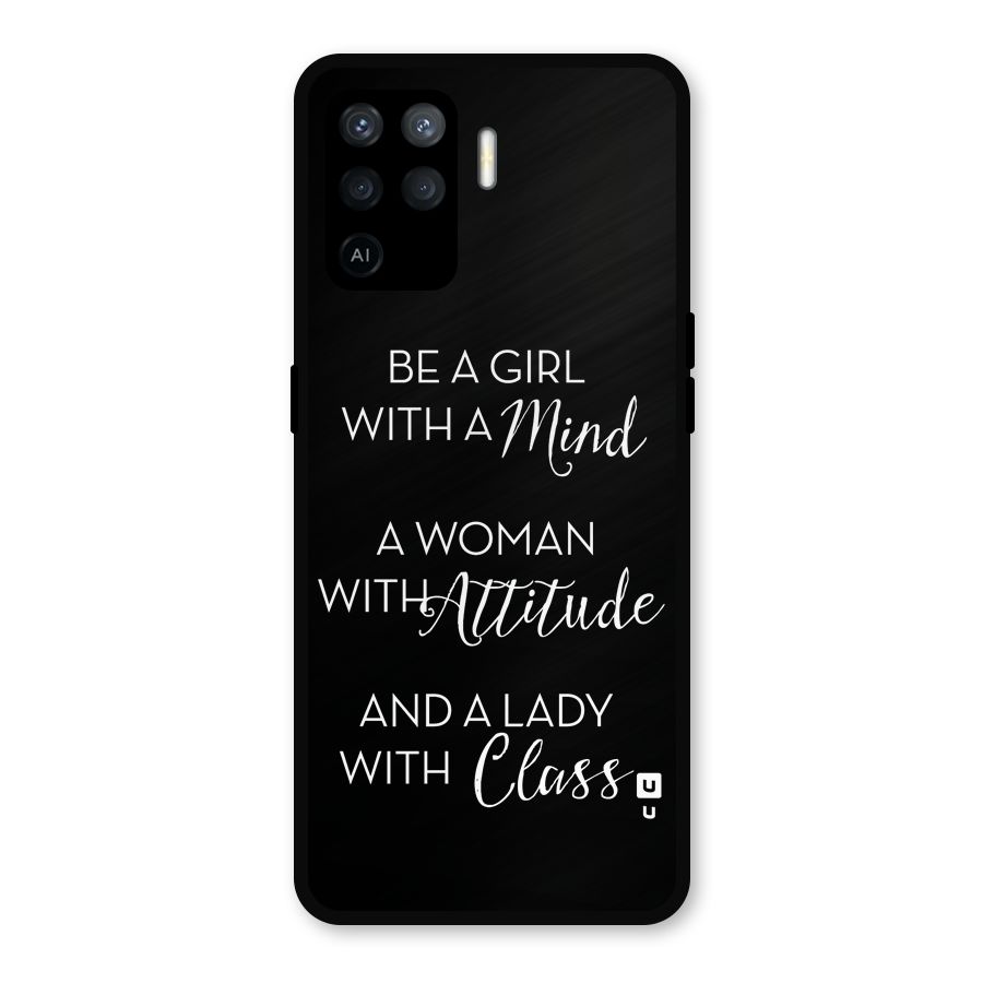 The-Mindset Metal Back Case for Oppo F19 Pro