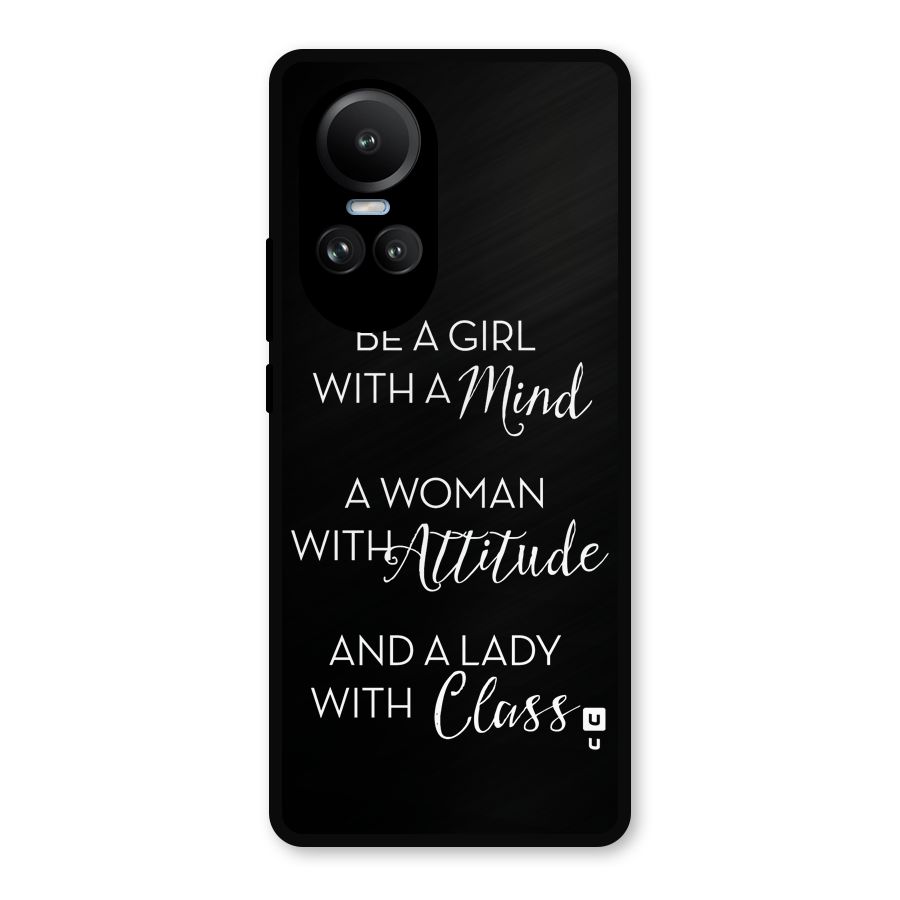 The-Mindset Metal Back Case for Oppo Reno10 Pro