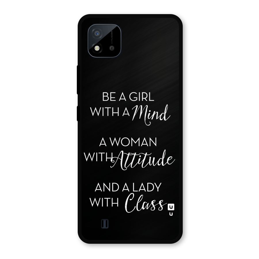 The-Mindset Metal Back Case for Realme C11 2021