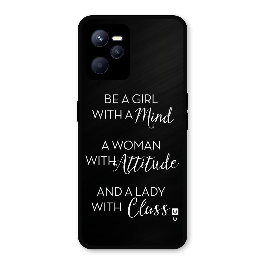 The-Mindset Metal Back Case for Realme C35