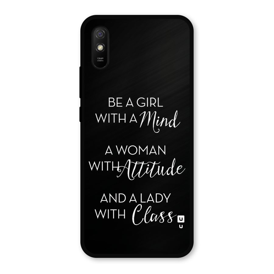 The-Mindset Metal Back Case for Redmi 9a