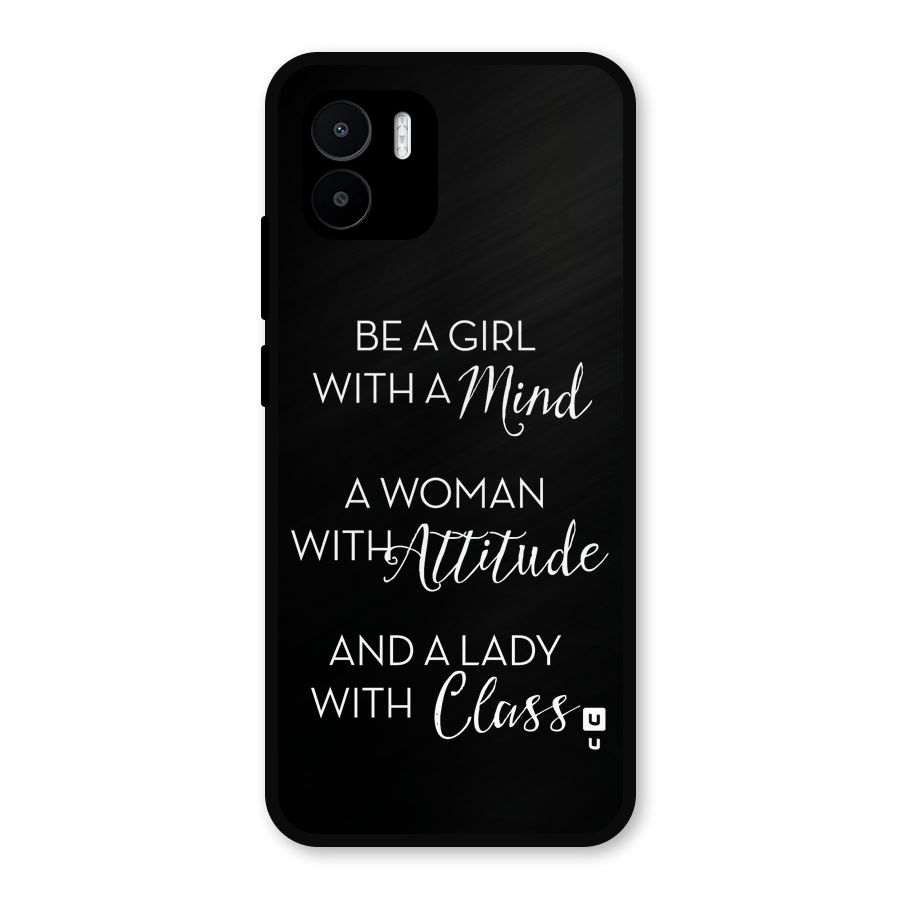 The-Mindset Metal Back Case for Redmi A2