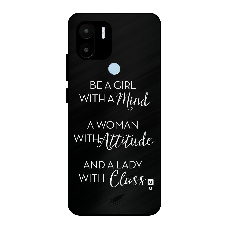 The-Mindset Metal Back Case for Redmi A2 Plus