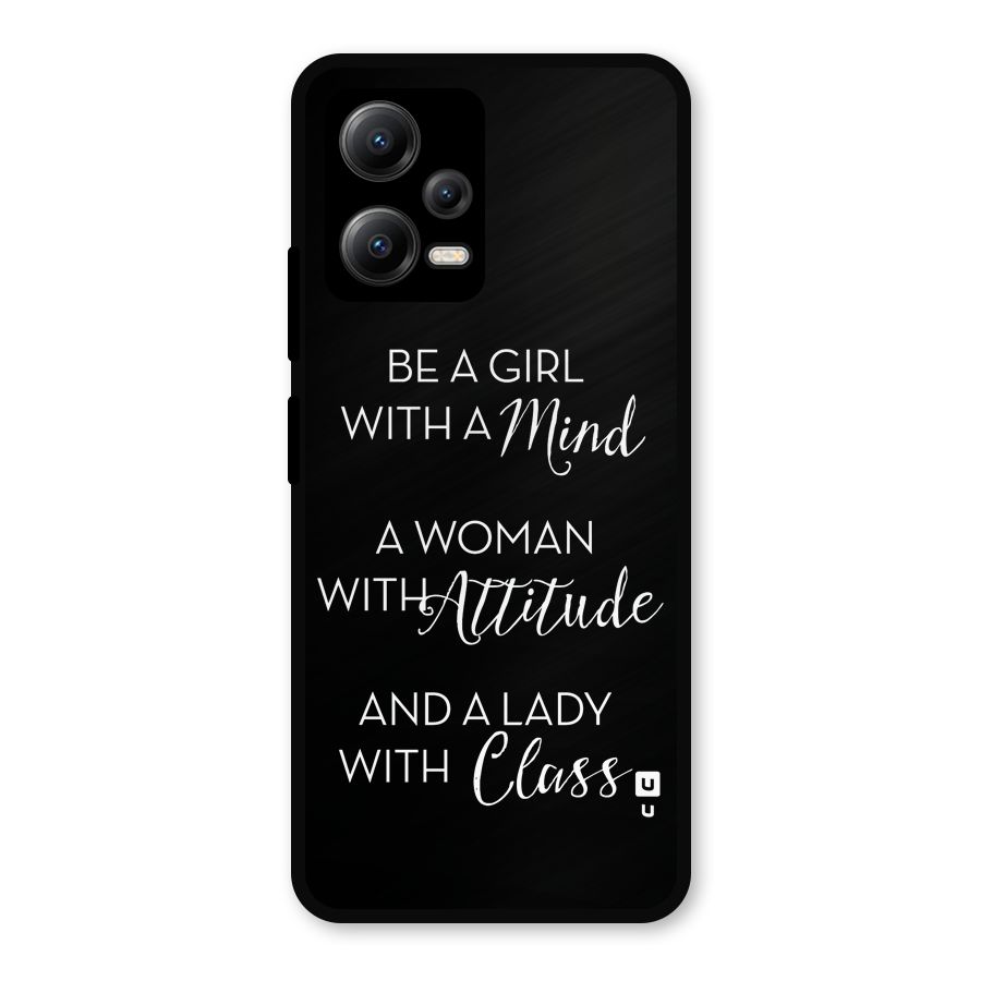 The-Mindset Metal Back Case for Redmi Note 12 5G