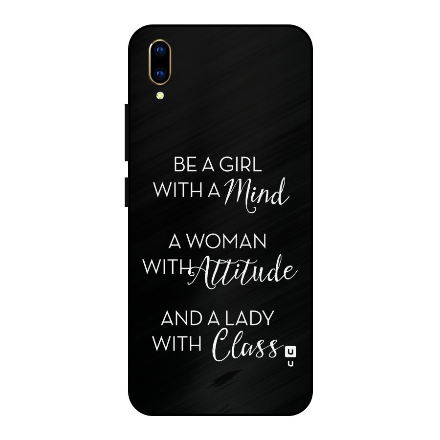 The-Mindset Metal Back Case for Vivo V11 Pro