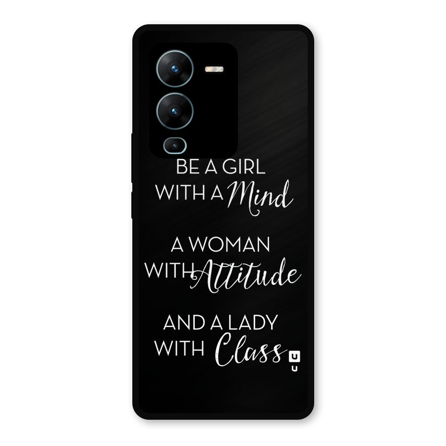 The-Mindset Metal Back Case for Vivo V25 Pro