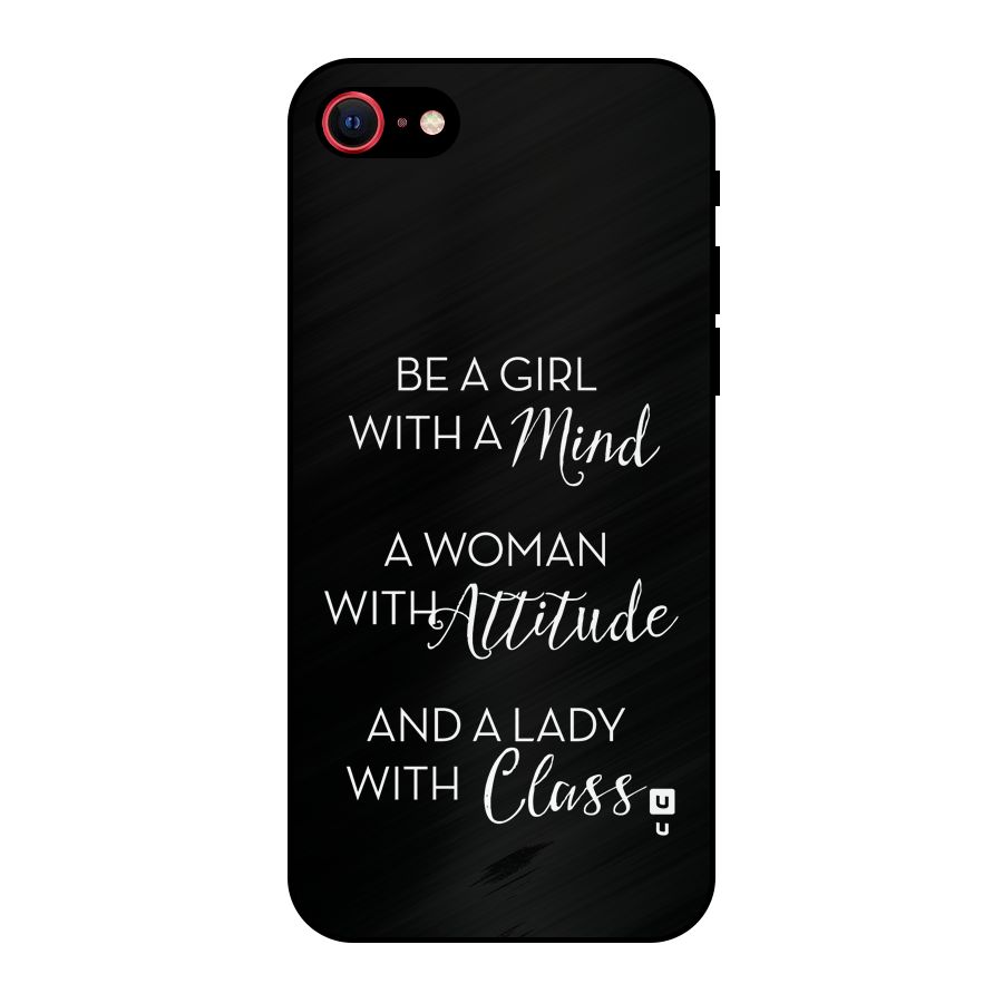 The-Mindset Metal Back Case for iPhone 8