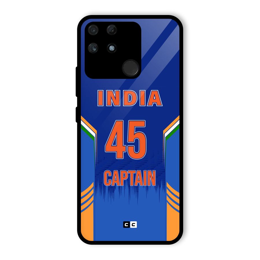 The Captain Glass Back Case for Realme Narzo 50A
