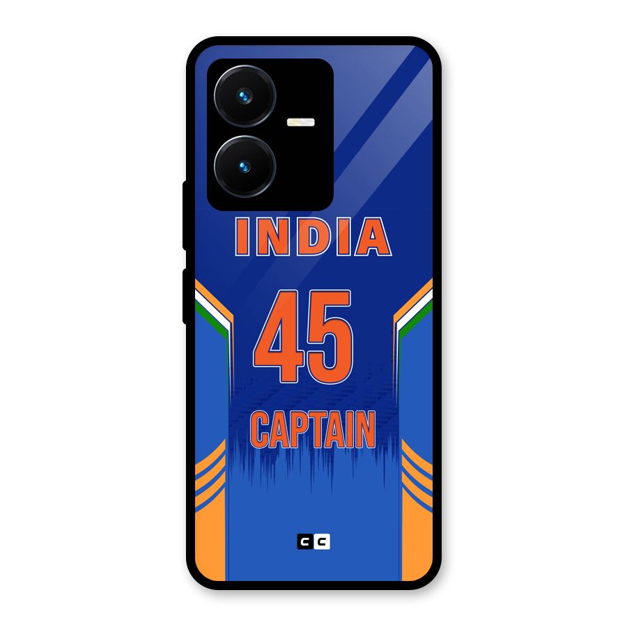 The Captain Glass Back Case for Vivo Y22s