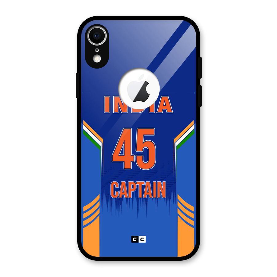 The Captain Glass Back Case for iPhone XR Logo Cut