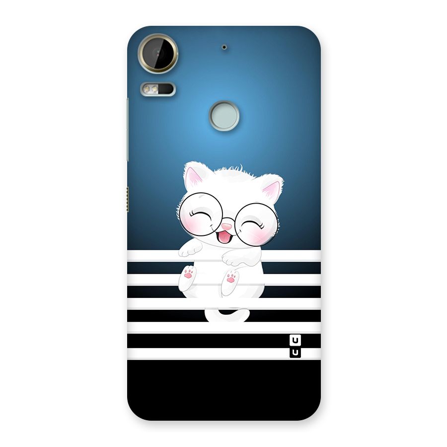 The Cat on Stripes Back Case for Desire 10 Pro