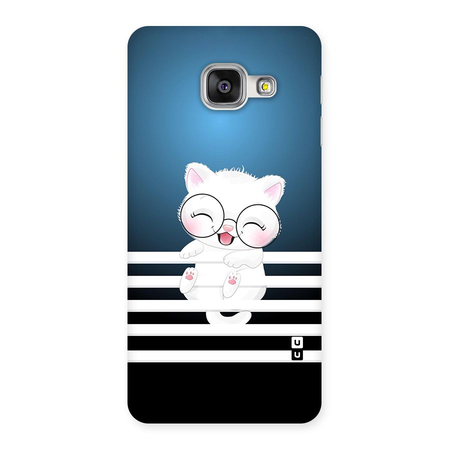 The Cat on Stripes Back Case for Galaxy A3 2016