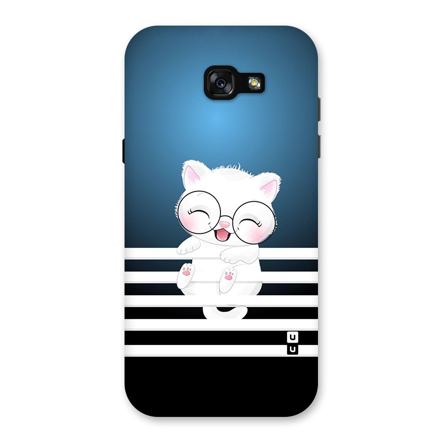 The Cat on Stripes Back Case for Galaxy A7 (2017)