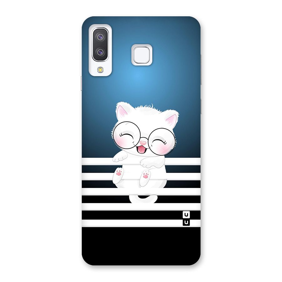The Cat on Stripes Back Case for Galaxy A8 Star
